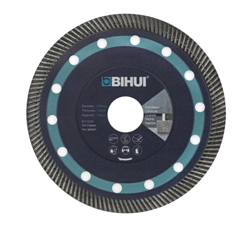 Алмазный диск BIHUI SUPER THIN TURBO, 115мм (КОРОЛЬ ДИСКОВ)