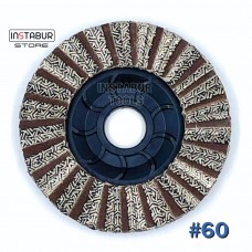 Алмазный гальванический шлифовальный круг, #60 (лепестковый)