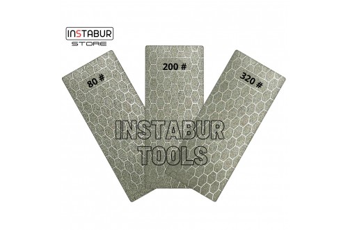 Алмазный брусок #200 для шлифовки плитки, Instabur Hexagon